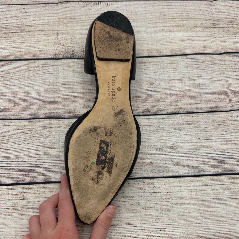 Kate Spade Black Floral Flats - Picture 6 of 11